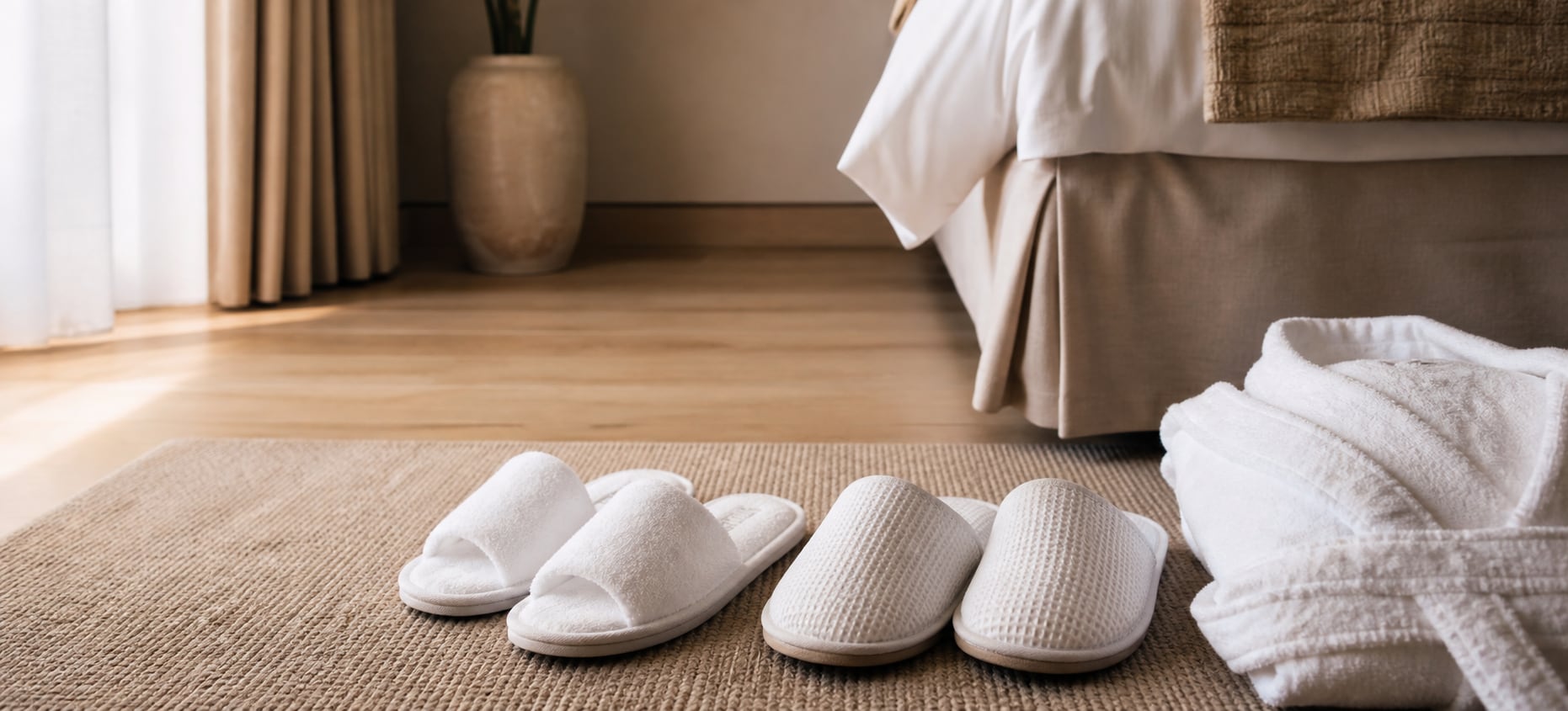 Presentazione professionale: Pantofole per hotel, resort e camere